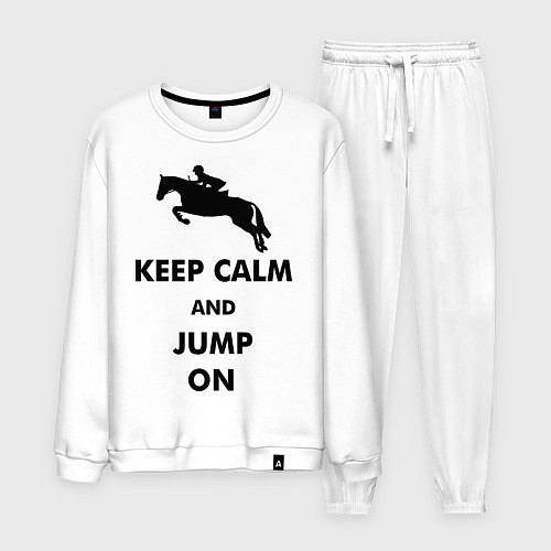 Мужской костюм Keep Calm & Jump On / Белый – фото 1