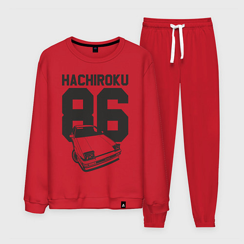 Мужской костюм Toyota AE86 Hachiroku / Красный – фото 1