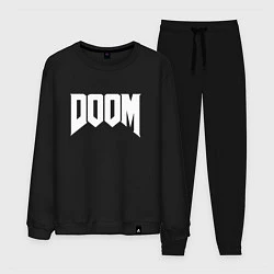 Костюм хлопковый мужской DOOM, цвет: черный