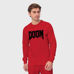 Костюм хлопковый мужской DOOM, цвет: красный — фото 2