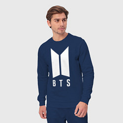 Костюм хлопковый мужской BTS J-HOPE, цвет: тёмно-синий — фото 2