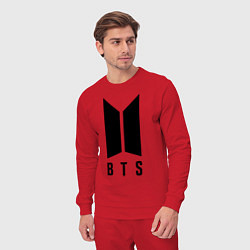 Костюм хлопковый мужской BTS SUGA, цвет: красный — фото 2