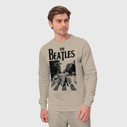Костюм хлопковый мужской The Beatles: Mono Abbey Road, цвет: миндальный — фото 2