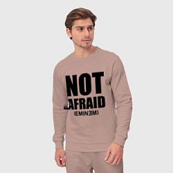 Костюм хлопковый мужской Not Afraid, цвет: пыльно-розовый — фото 2