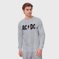 Костюм хлопковый мужской AC/DC, цвет: меланж — фото 2
