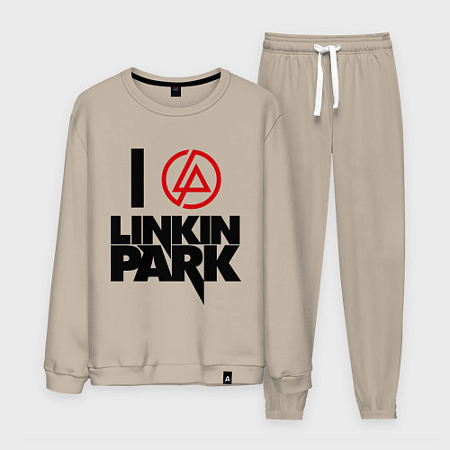 Мужской костюм I love Linkin Park / Миндальный – фото 1
