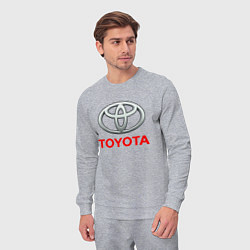 Костюм хлопковый мужской TOYOTA, цвет: меланж — фото 2