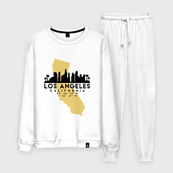 Костюм хлопковый мужской Лос-Анджелес - США, цвет: белый