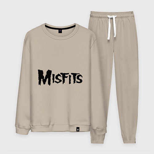 Мужской костюм Misfits logo / Миндальный – фото 1