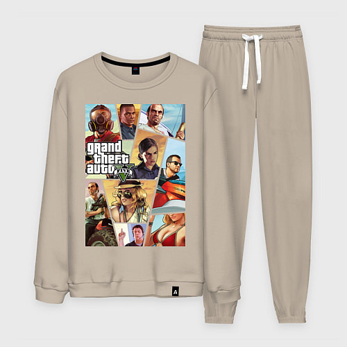 Мужской костюм GTA 5: Stories / Миндальный – фото 1