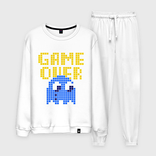 Мужской костюм Pac-Man: Game over / Белый – фото 1