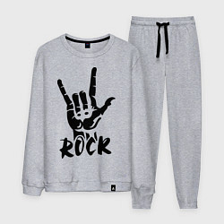 Костюм хлопковый мужской Real Rock, цвет: меланж