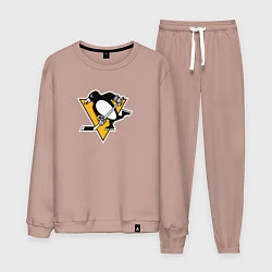 Костюм хлопковый мужской Pittsburgh Penguins: Evgeni Malkin, цвет: пыльно-розовый