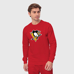 Костюм хлопковый мужской Pittsburgh Penguins: Evgeni Malkin, цвет: красный — фото 2