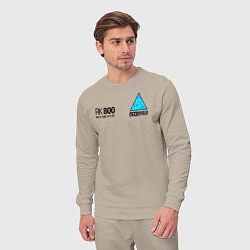 Костюм хлопковый мужской RK800 CONNOR, цвет: миндальный — фото 2