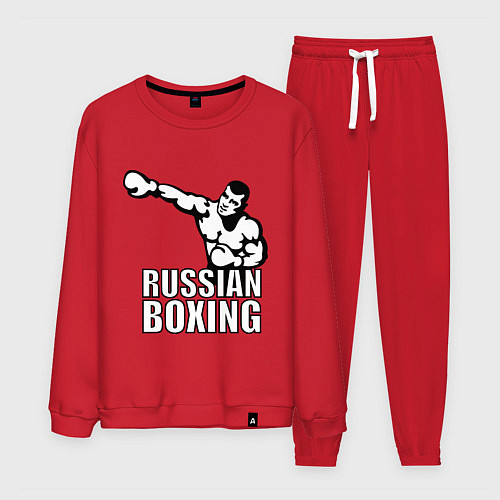 Мужской костюм Russian boxing / Красный – фото 1