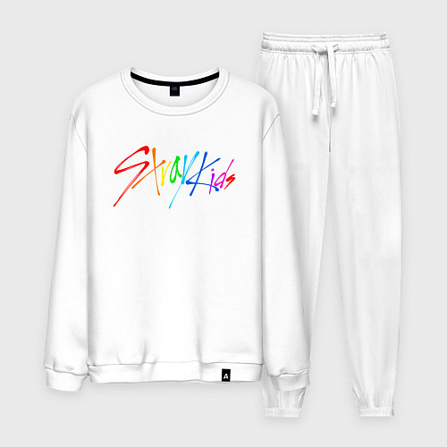 Мужской костюм STRAY KIDS АВТОГРАФЫ / Белый – фото 1