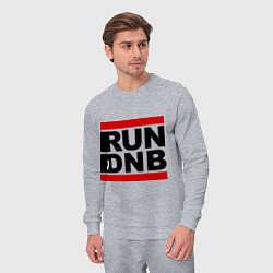 Костюм хлопковый мужской RUN DNB, цвет: меланж — фото 2
