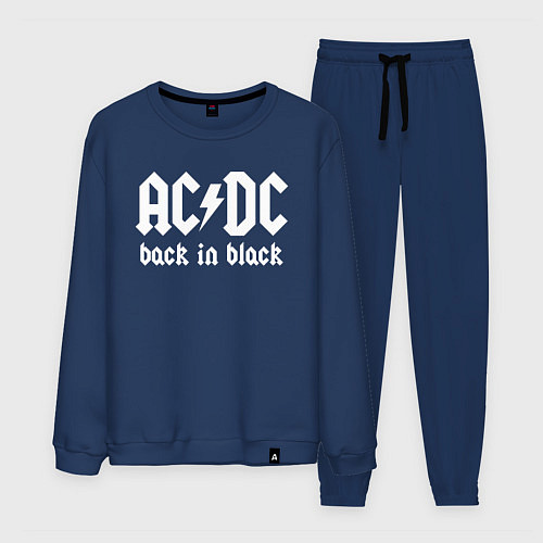 Мужской костюм ACDC BACK IN BLACK / Тёмно-синий – фото 1