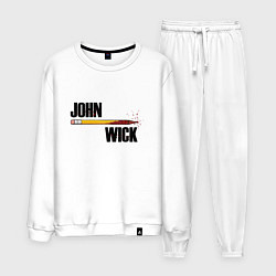 Костюм хлопковый мужской John Wick, цвет: белый