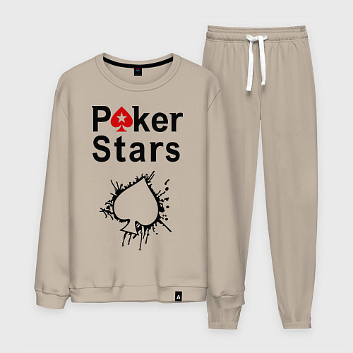 Мужской костюм Poker Stars / Миндальный – фото 1
