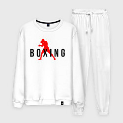 Костюм хлопковый мужской Boxing indastry, цвет: белый