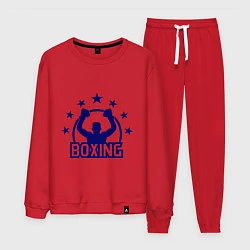 Костюм хлопковый мужской Boxing Star, цвет: красный