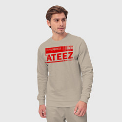 Костюм хлопковый мужской Ateez, цвет: миндальный — фото 2