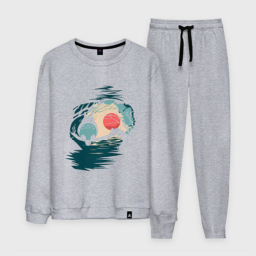 Мужской костюм Тоторо в лесу / Меланж – фото 1