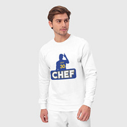Костюм хлопковый мужской Curry, цвет: белый — фото 2