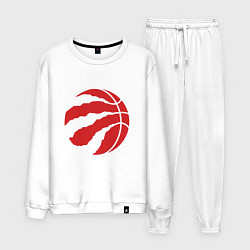 Костюм хлопковый мужской Toronto Raptors, цвет: белый