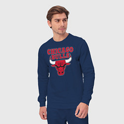 Костюм хлопковый мужской CHICAGO BULLS, цвет: тёмно-синий — фото 2