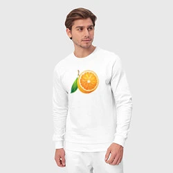 Костюм хлопковый мужской Апельсин, цвет: белый — фото 2