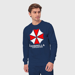 Костюм хлопковый мужской UMBRELLA CORP, цвет: тёмно-синий — фото 2
