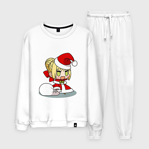 Мужской костюм Padoru Padoru мем / Белый – фото 1