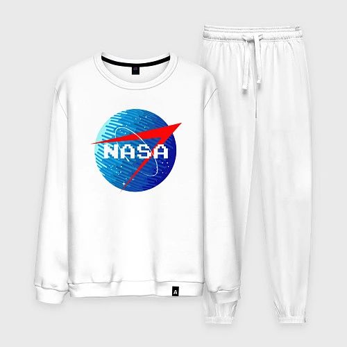 Мужской костюм NASA Pixel / Белый – фото 1