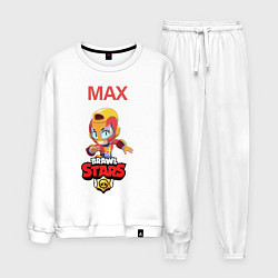 Костюм хлопковый мужской BRAWL STARS MAX, цвет: белый