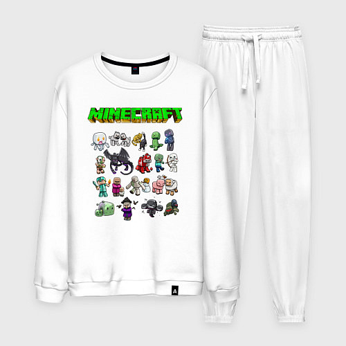 Мужской костюм Minecraft / Белый – фото 1