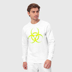 Костюм хлопковый мужской BIOHAZARD, цвет: белый — фото 2