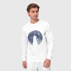 Костюм хлопковый мужской Night Cat, цвет: белый — фото 2