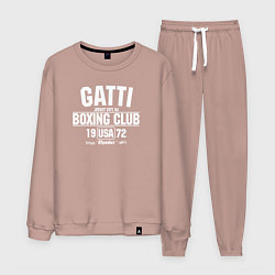 Костюм хлопковый мужской Gatti Boxing Club, цвет: пыльно-розовый
