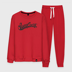 Костюм хлопковый мужской West Coast Customs, цвет: красный