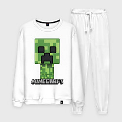 Костюм хлопковый мужской MINECRAFT, цвет: белый