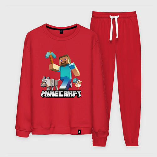 Мужской костюм MINECRAFT / Красный – фото 1