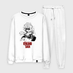 Костюм хлопковый мужской Vinland saga Thorfinn, цвет: белый