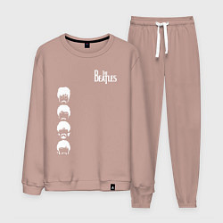 Костюм хлопковый мужской Beatles, цвет: пыльно-розовый