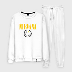 Костюм хлопковый мужской NIRVANA, цвет: белый