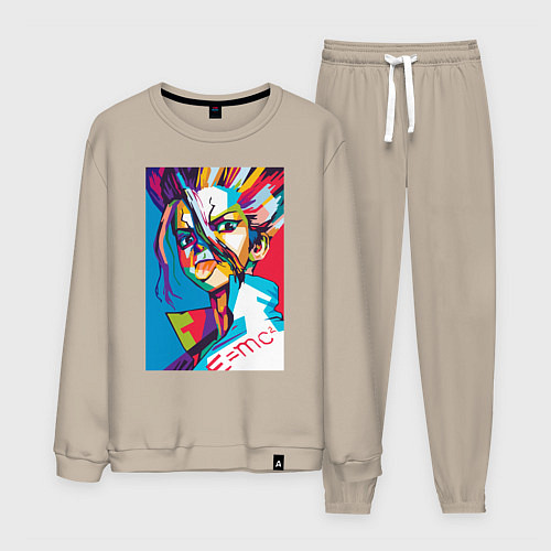 Мужской костюм EMC2 Аниме Доктор Стоун / Миндальный – фото 1