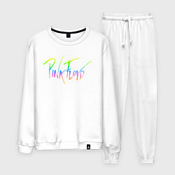 Костюм хлопковый мужской Pink Floyd, цвет: белый