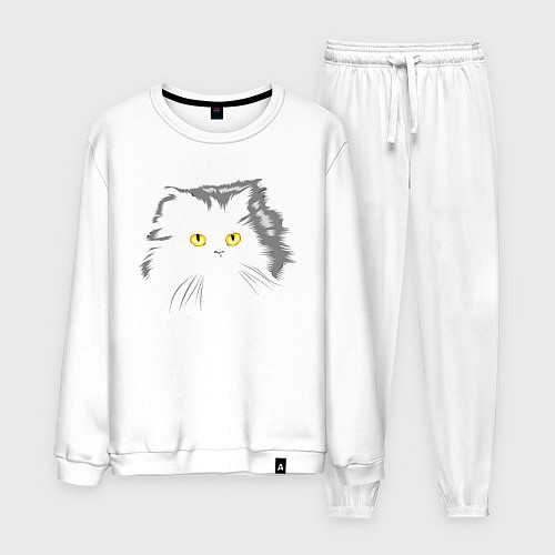 Мужской костюм Грозовой, кошак пушистый / Белый – фото 1